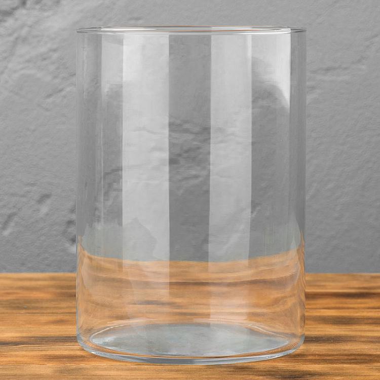 Cylindrical Glass Jar Large