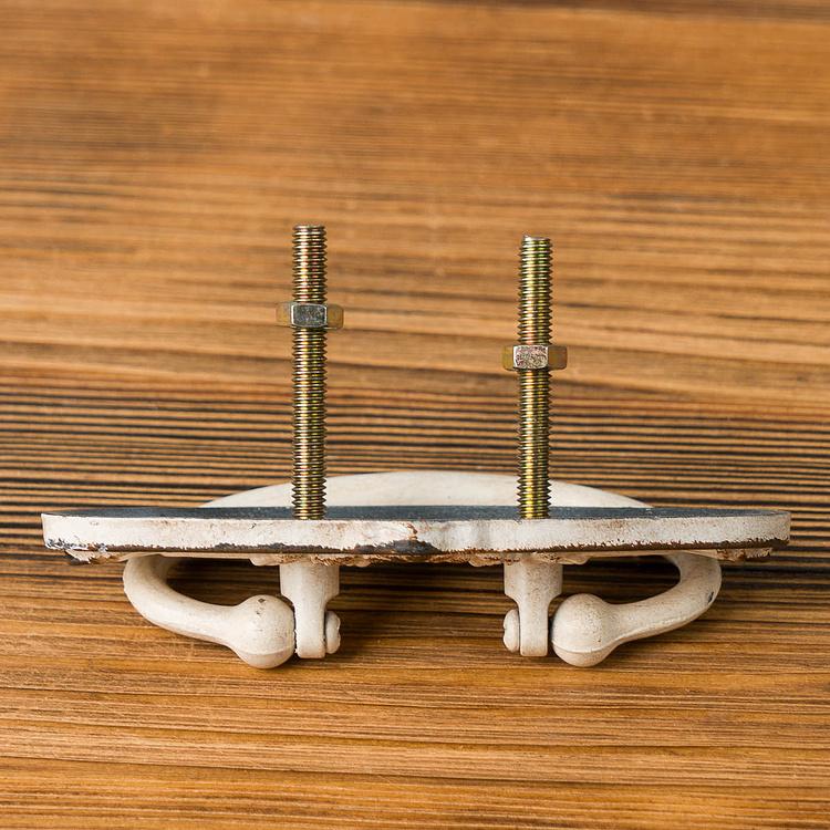 Мебельная ручка-скоба Замочная скважина Antique Handle White