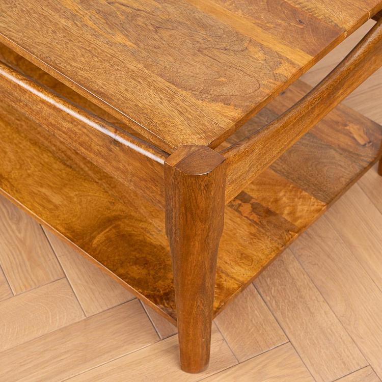 Кофейный столик из дерева манго Альфонс Alfons Coffee Table Mango Wood