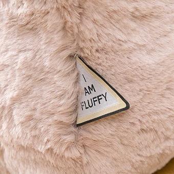 Пуфик Alaska Rectangular Pouf Small искусственный мех Big Bear Pink - ракурс 7