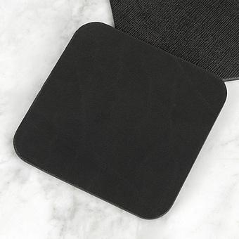 Набор из 5-ти подставок под стаканы Set Of 5 Square Coasters натуральная кожа Noire