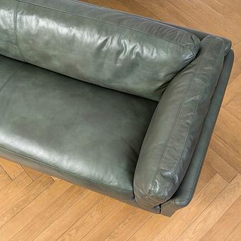 Трёхместный диван Dublin 3 Seater RM натуральная кожа Lawn Green Franco