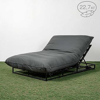 Садовый шезлонг-лежак Coral Lounger, Black акриловая ткань Anthracite Carbon