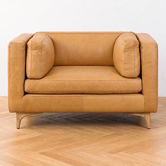 Кресло Dwell 1 Seater натуральная кожа Napinha Camel - ракурс 2