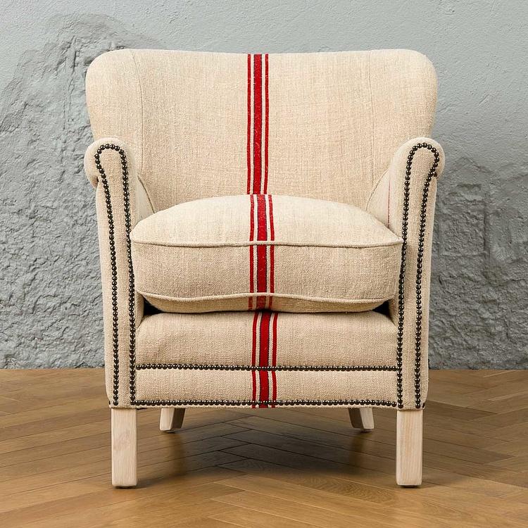 Кресло Тёрнер в обивке из винтажных хлопковых мешков Turner Armchair