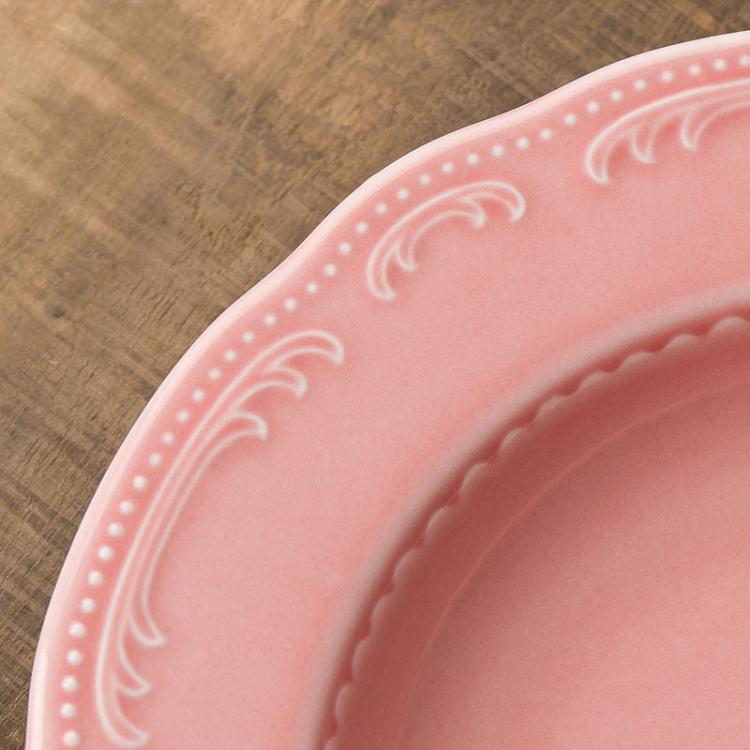 Пудрово-розовая суповая тарелка Старая Вена Vecchio Vienna Soup Plate Powder Pink