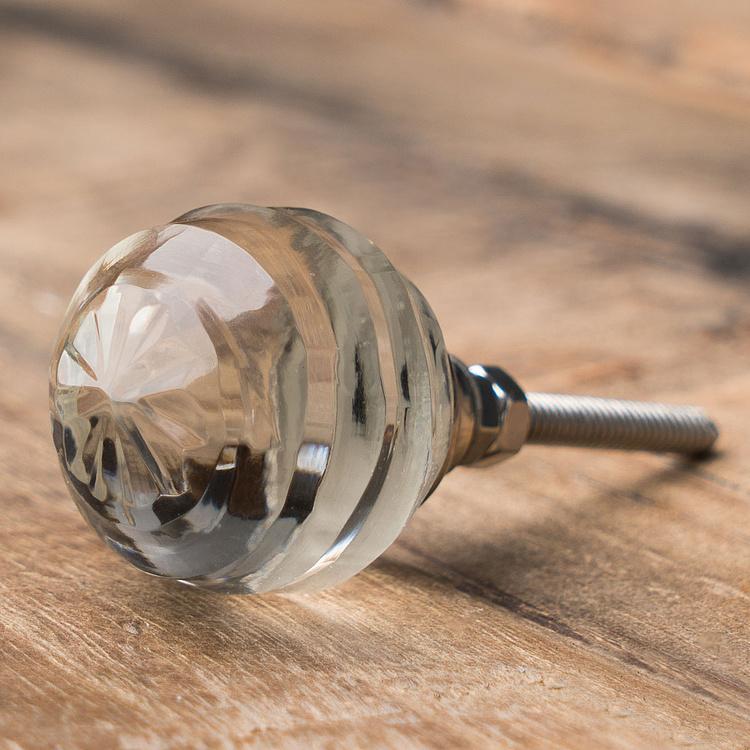 Набор из пяти мебельных ручек Антверпен Set Of 5 Knobs Clear Glass Anvers