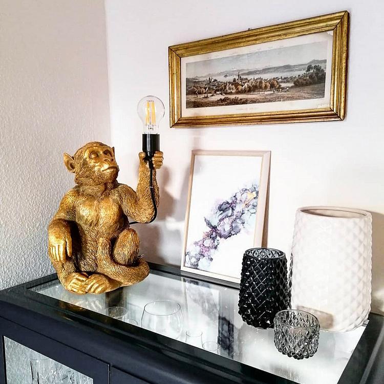 Настольная лампа Золотая обезьяна Table Lamp Golden Monkey