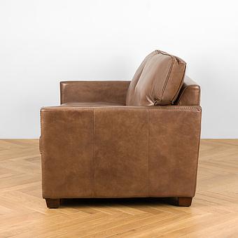 Двухместный диван Minister 2 Seater RM натуральная кожа Brown Franco - ракурс 3