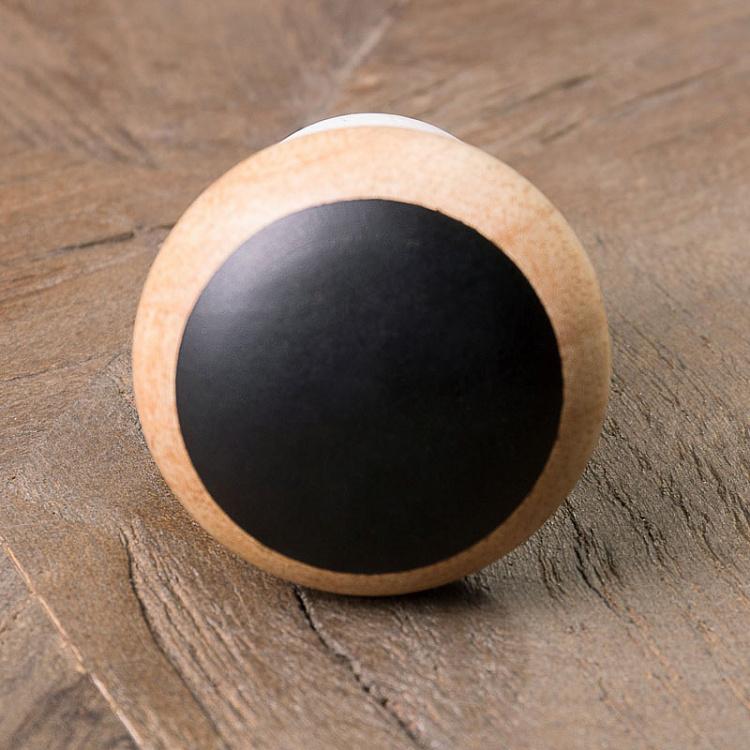 Мебельная ручка Чёрная точка Dot Black Knob