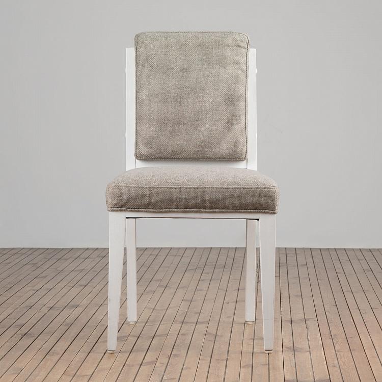 Стул, белые ножки 17 Dining Chair, White Wood