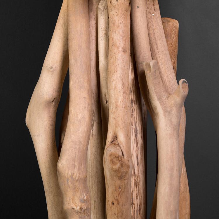 Настольная лампа с абажуром Мангровое дерево, L L030 Mangrove Driftwood Table Lamp, Large