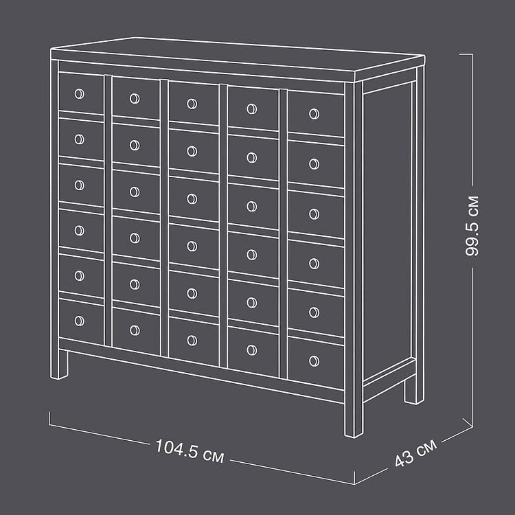 Комод Mercerie Sideboard With 30 Drawers - ракурс 13