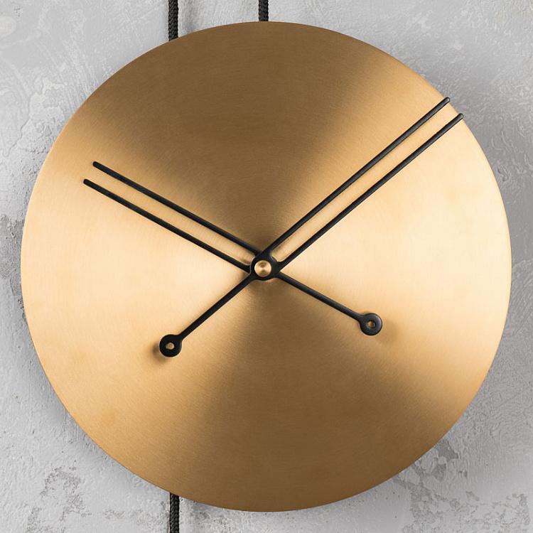 Настенные часы с золотым циферблатом Безмятежность, S Serenity Clock Small, Gold Mat