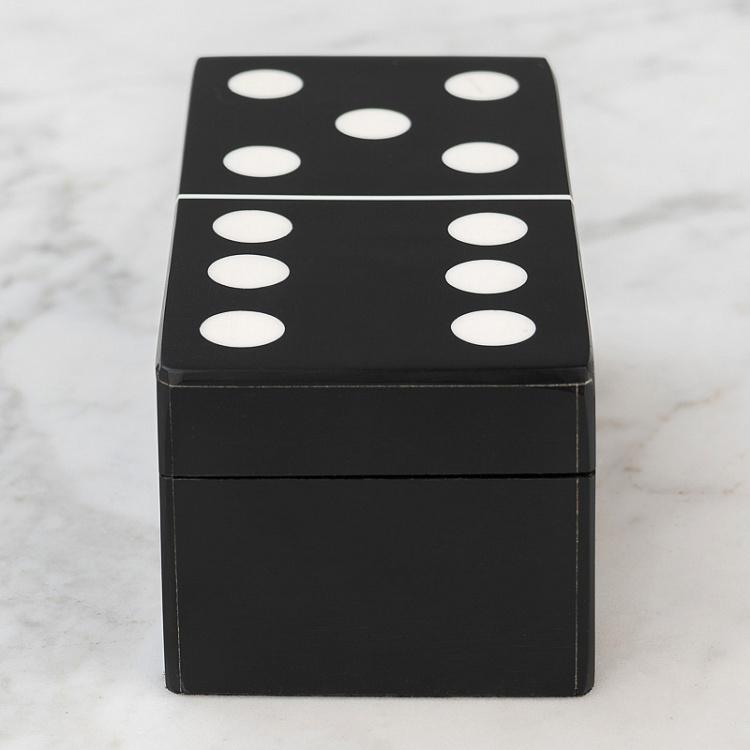 Чёрная шкатулка с набором домино Black Domino Box
