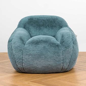 Кресло Baby Snug Chair искусственный мех Sheepfur Blue - ракурс 2