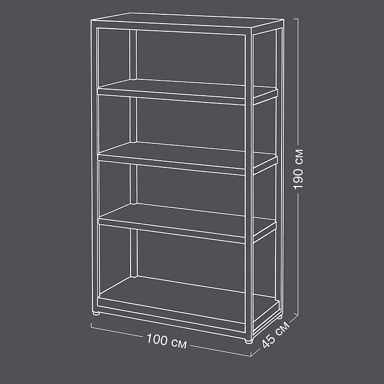 Стеллаж Horizon Bookcase мрамор White Honed Marble - ракурс 7
