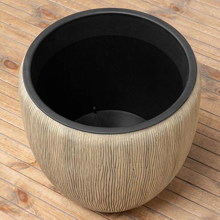 Кашпо-чаша Эффектори Вау капучино, L Effectory Wow Bowl Pot Cappuccino Large