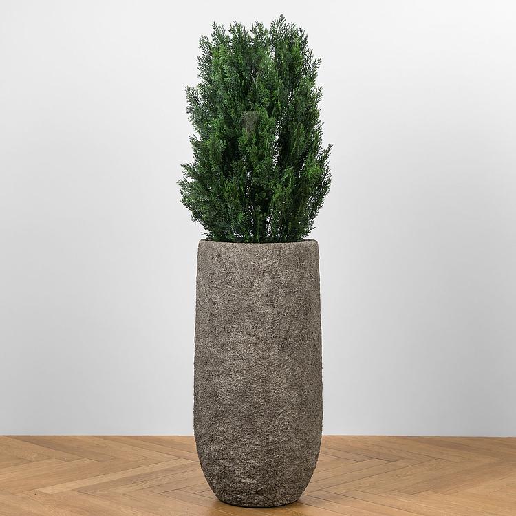Кашпо Effectory Terra Tall Pot Grey Beige Large - ракурс 7