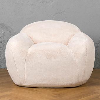 Кресло Snug Chair искусственный мех Grizzly Grey - ракурс 2