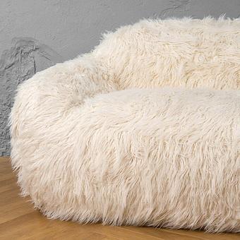 Двухместный диван Snug 2 Seater искусственный мех Mongolia Cream - ракурс 6