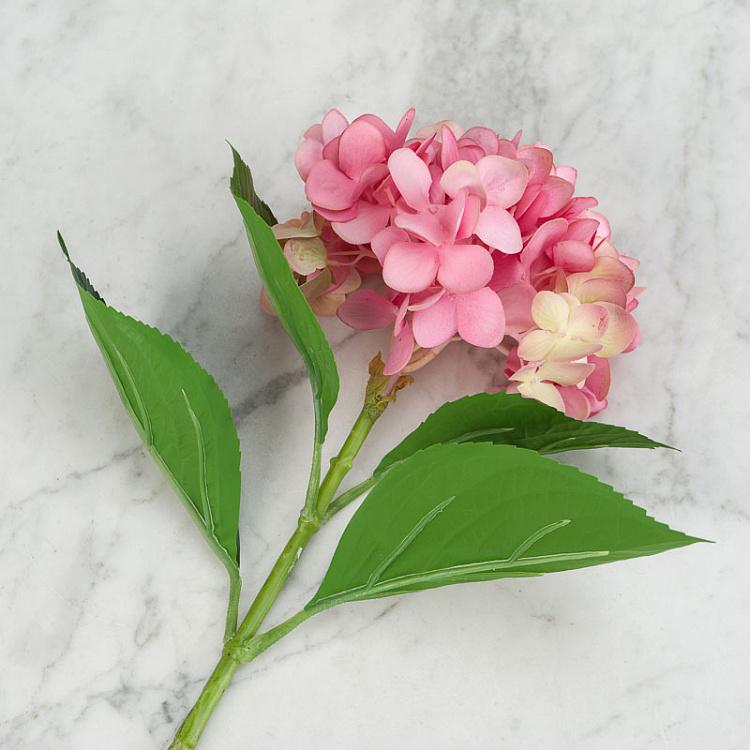 Искусственная гортензия Гранде Фьоре ярко-розовая Hydrangea Grande Fiore Hot Pink 70 cm