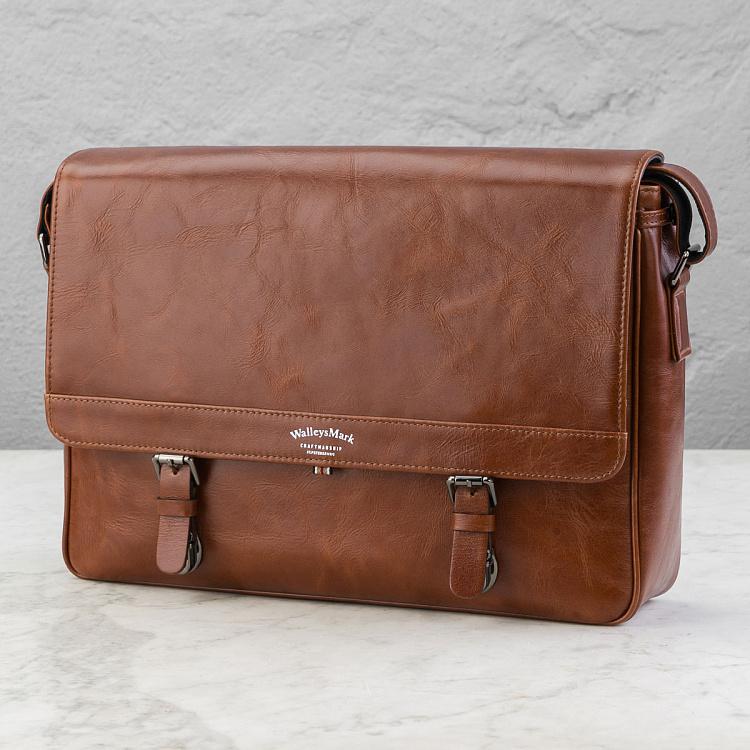 Кожаная мужская сумка Сечел Satchel Messenger Bag