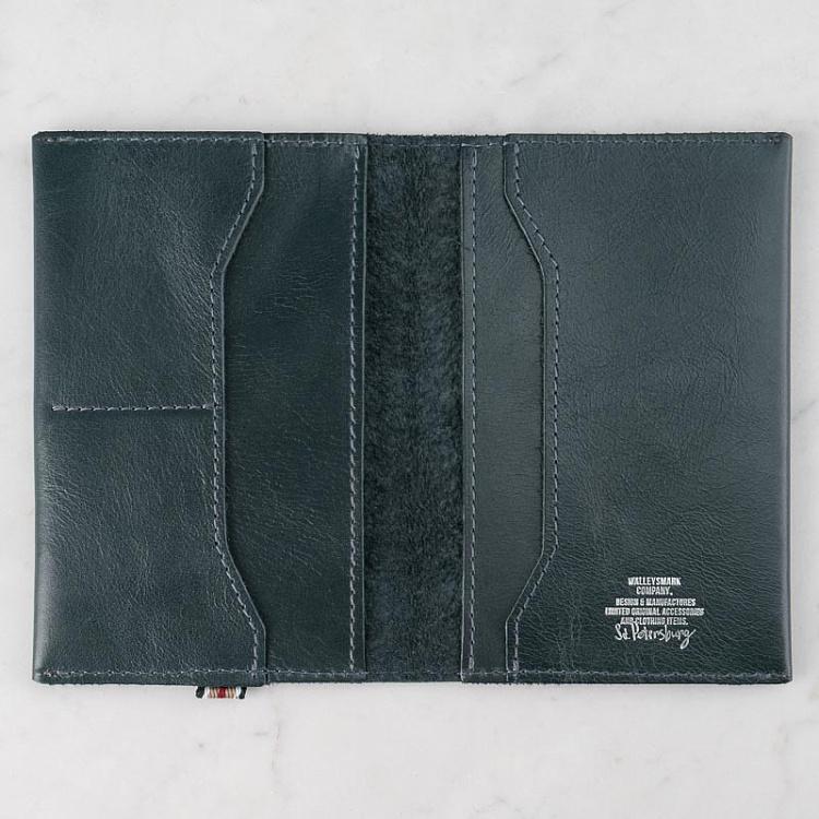 Серая кожаная обложка для паспорта Passport Cover, Gray