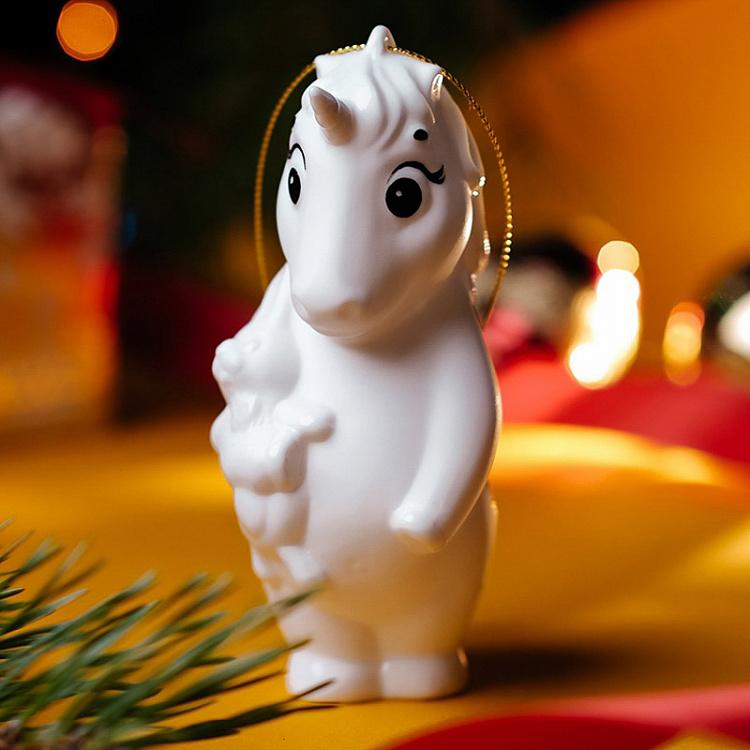 Коллекционная ёлочная игрушка Единорог Unicorn Collectible Toy 13 cm