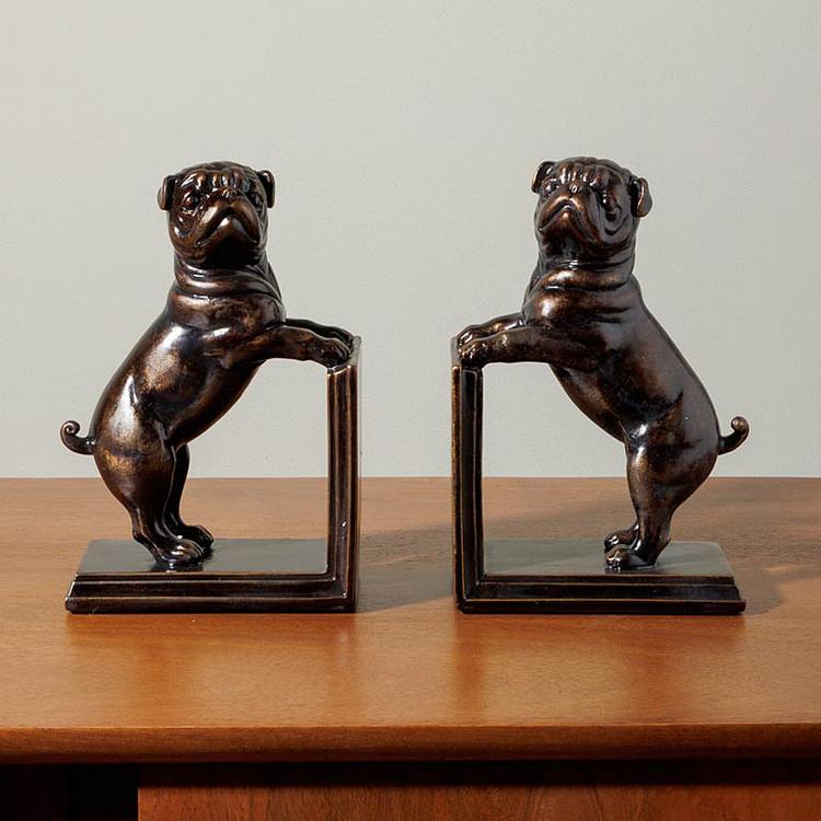 Набор из 2-х держателей для книг Bookend Standing French Bulldogs - ракурс 2