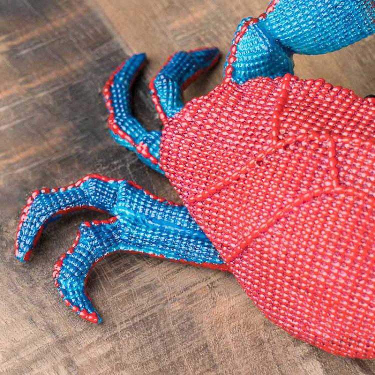 Статуэтка красно-синий Краб Blue And Red Crab