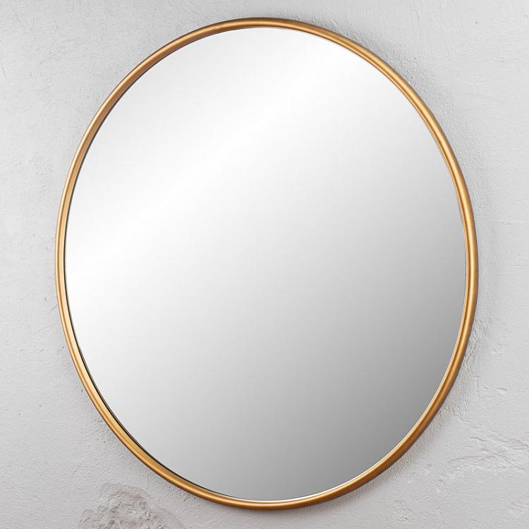 Круглое зеркало Винтажное золото Round Mirror Antique Gold