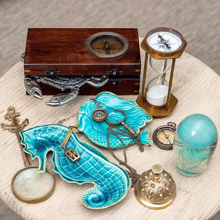 Сервировочное блюдо Морской конёк, M Aqua Seahorse Dish Medium