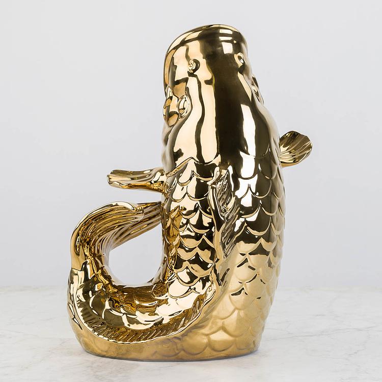 Ваза золотого цвета Блабб Blubb Gold Vase