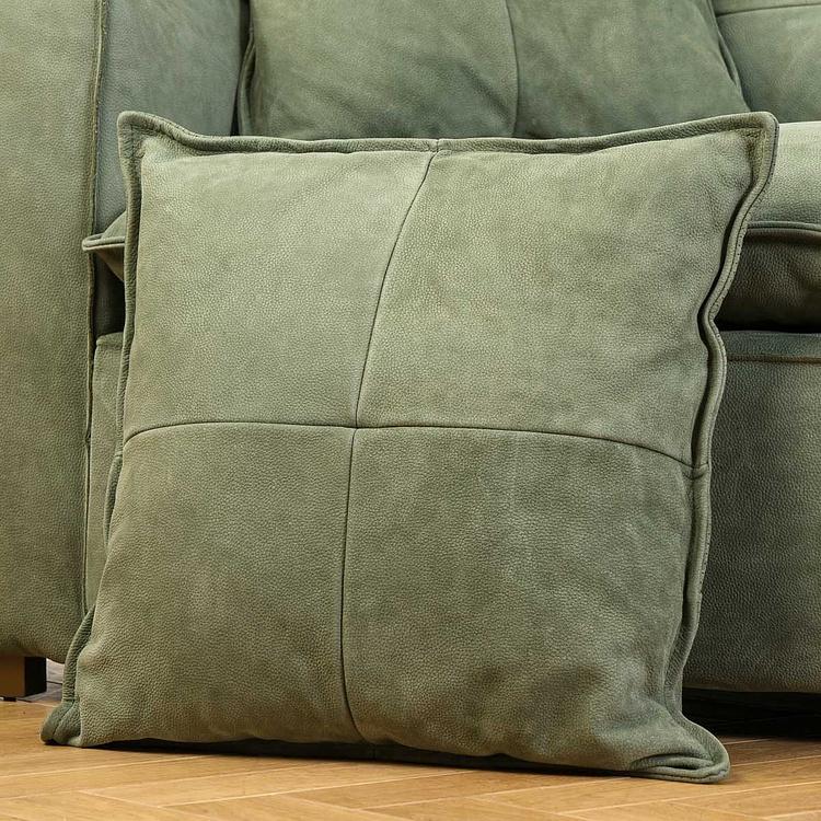 Трёхместный кожаный диван Сити, ножки цвета латуни City 3 Seater, Brass Metal Leather RM