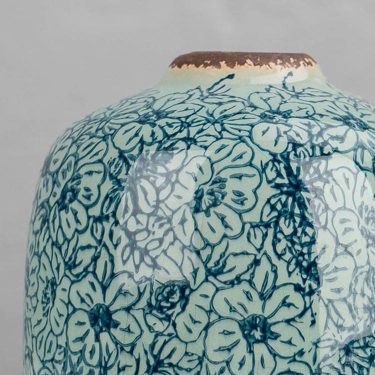Цилиндрическая ваза с цветочным узором Flowery Vase Cylinder