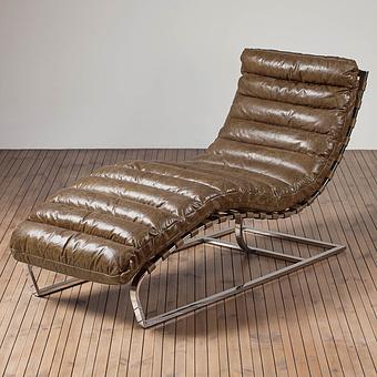 Шезлонг Toledo Lounge Chair RM натуральная кожа Antique Master