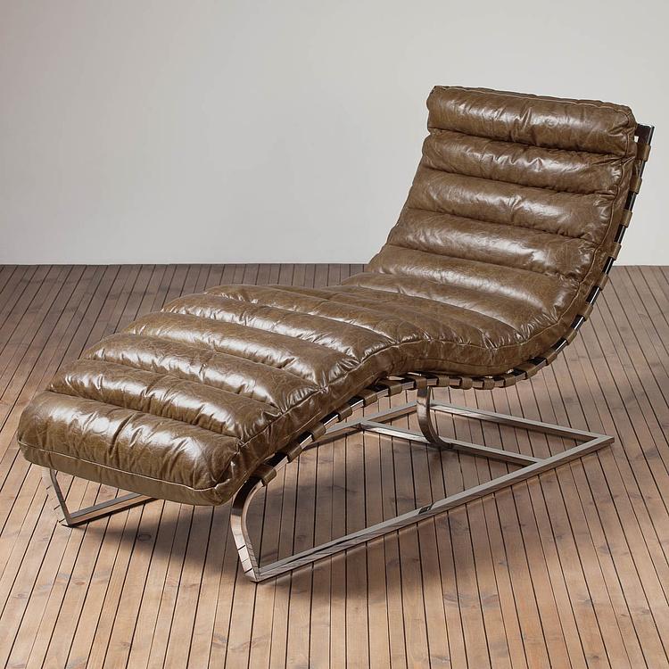 Шезлонг Toledo Lounge Chair RM натуральная кожа Antique Master