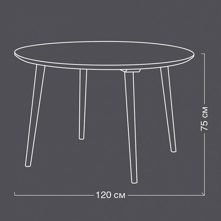Круглый дубовый обеденный стол Round Table Oak