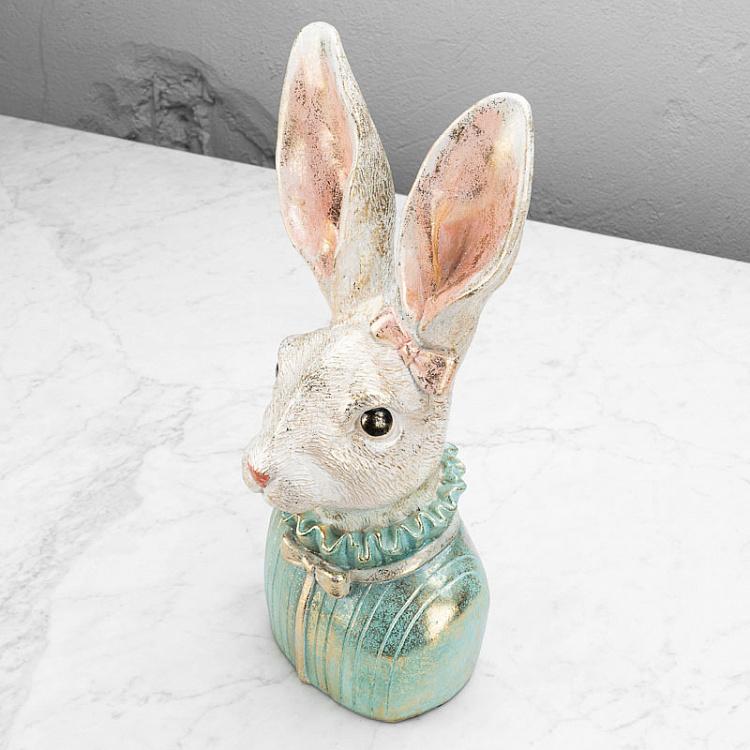 Статуэтка Бюст кролика бирюзовый Rabbit Bust Turquoise