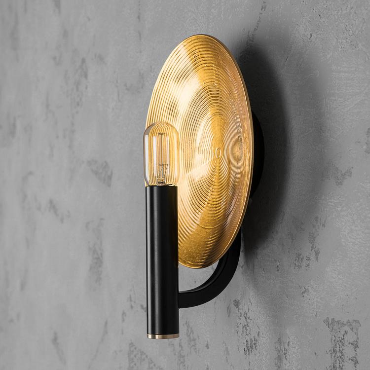 Бра Орбис, золотая поталь, S Wall Lamp Mind And Object Orbis Small, Gold