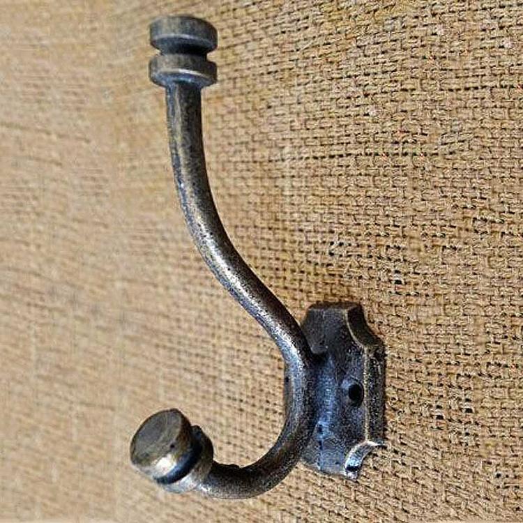 Двухрожковый чугунный крючок Симпл Simple Cast Iron Hook