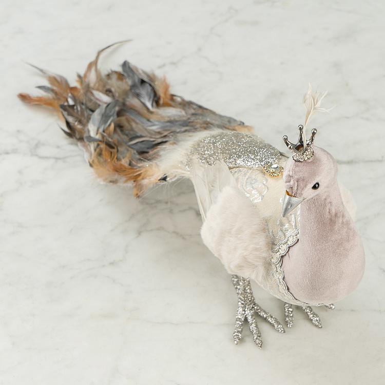 Статуэтка Peacock With Golden Crown Large - ракурс 5
