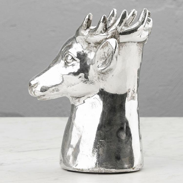 Серебряное кашпо Олень Deer Planter Silver