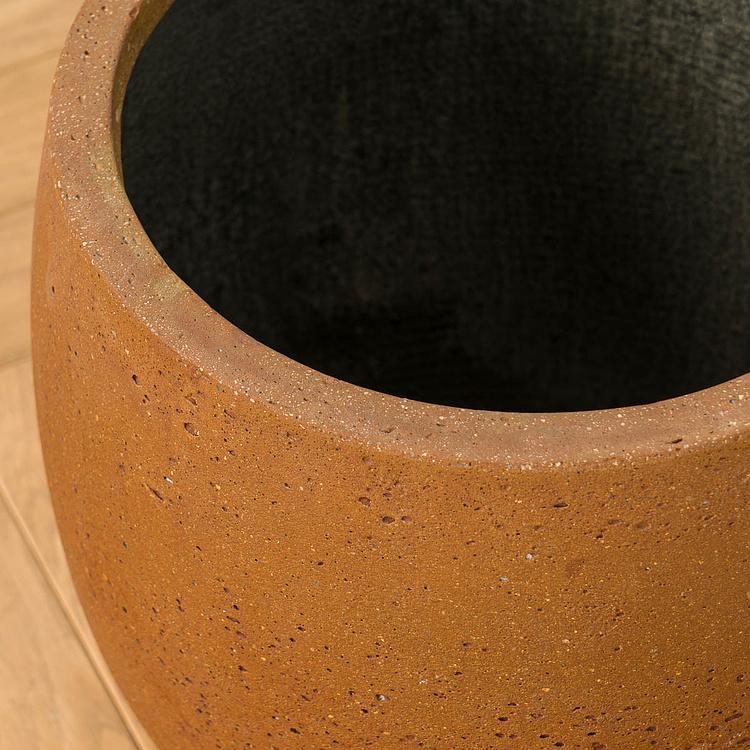 Кирпичное кашпо-чаша Эрго Кортен Ergo Concrete Bowl Corten