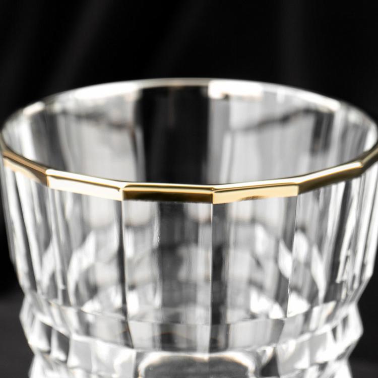 Низкий стакан с золотым ободком Архитектор Architecte Glass Low With Golden Rim