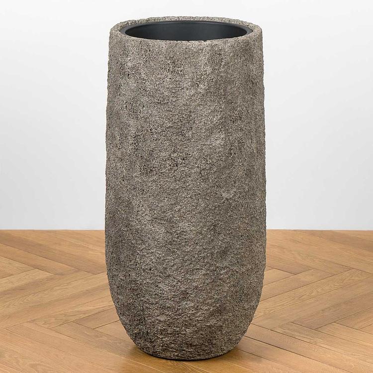 Кашпо Effectory Terra Tall Pot Grey Beige Large