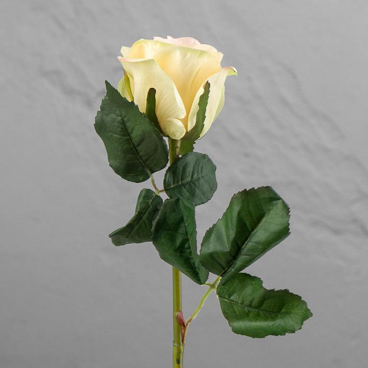 Искусственная роза Джулия бледно-персиковая с жёлтым Julia Rose Pale Peach With Yellow 53 cm