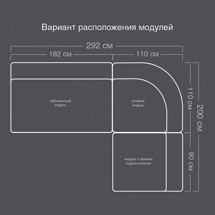 Угловой диван Плато Plateau Group D