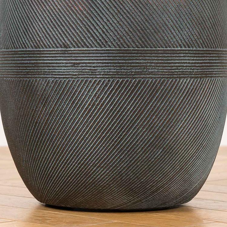 Кашпо Ergo Graphics Tall Pot Oxide Copper Patina Small - ракурс 4